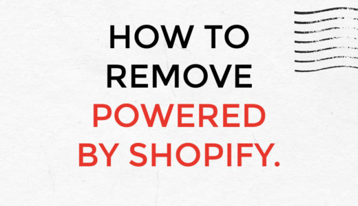 Shopifyで【Powered by Shopify】を表示させない方法